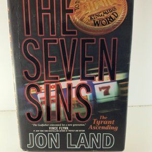 the seven sins jon land hardcover novel 10$ BOOK SALE. 99